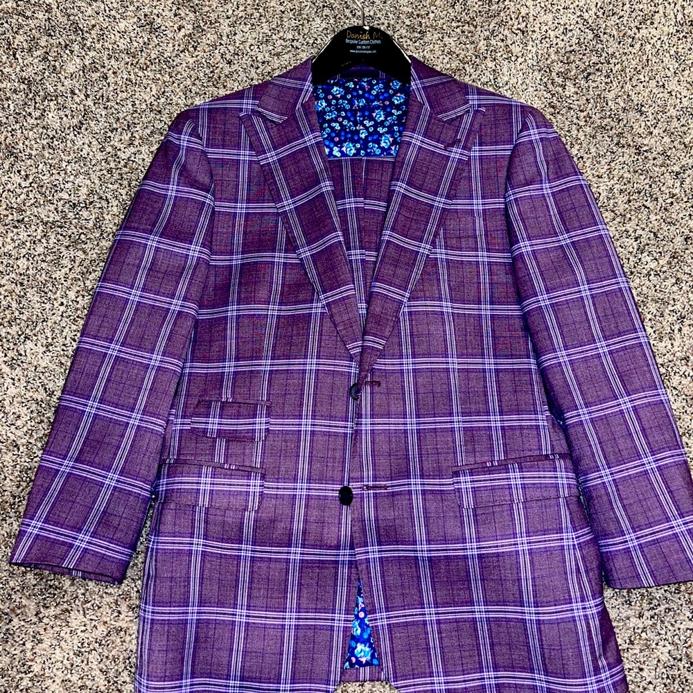Purple window Payne suit Ted baker